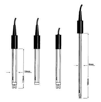 pH-Elektroden mit kombiniertem Polymerkörper BNC fitting