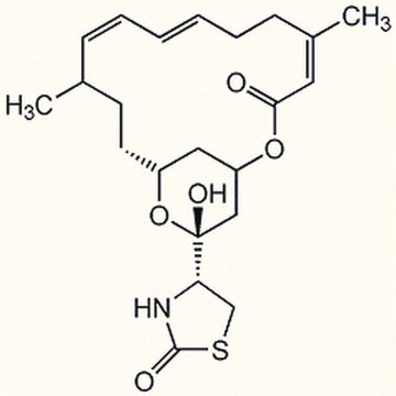 Latrunculin&nbsp;A, Latrunculia&nbsp;magnifica InSolution, &#8805;85%, 1 mM in DMSO, marine toxin that disrupts microfilament organization in cultured cells