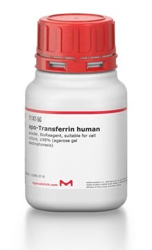 Apo-transferrina human powder, BioReagent, suitable for cell culture, &#8805;98% (agarose gel electrophoresis)