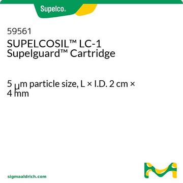 Cartouche Supelguard SUPELCOSIL&#8482;&nbsp;LC-1 5&#160;&#956;m particle size, L × I.D. 2&#160;cm × 4&#160;mm