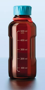 Duran&#174; Youtility bottle, GL 45, complete amber glass, capacity 500&#160;mL