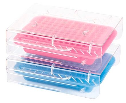 PCR 96-well Cooler blue, pink-purple