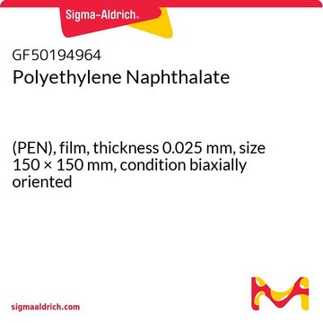 Polyethylene Naphthalate (PEN), film, thickness 0.025&#160;mm, size 150 × 150&#160;mm, condition biaxially oriented