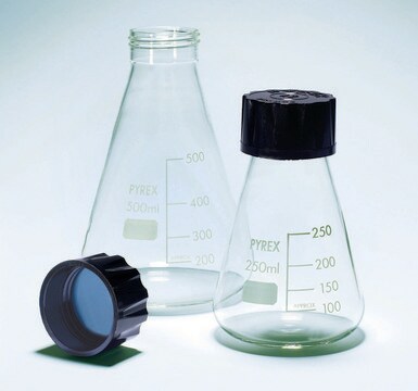 Pyrex&#174; Erlenmeyer flask, graduated with SVL screwcaps capacity 1,000&#160;mL