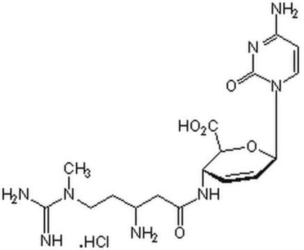 Blasticidin S, Hydrochloride, Streptomyces sp., Sterile-Filtered Aqueous Solution, Cell Culture-Tested sterile; sterile-filtered, suitable for cell culture