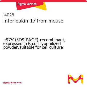 Interleukin-17 from mouse &#8805;97% (SDS-PAGE), recombinant, expressed in E. coli, lyophilized powder, suitable for cell culture