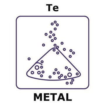 Tellurium powder, max. particle size 75 micron, weight 50&#160;g, purity 99.5%