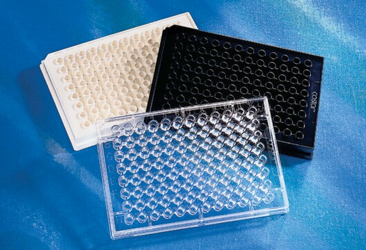 Corning&#174; 96 Well Half-Area Microplate flat bottom clear, polystyrene, High, bag of 25 inner package, non-sterile, lid: no