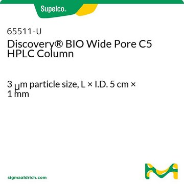 Colonne HPLC Discovery&#174;&nbsp;BIO&nbsp;C5 à larges pores 3&#160;&#956;m particle size, L × I.D. 5&#160;cm × 1&#160;mm