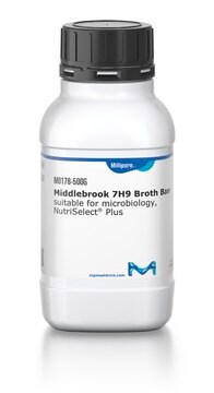 Middlebrook 7H9 Bouillon-Basis suitable for microbiology, NutriSelect&#174; Plus, Recommended for use in isolation and cultivation of Mycobacterium species 