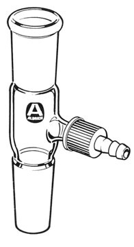 Aldrich&#174; gas-inlet adapter with SafetyBarb&#174; hose connector Joints: ST/NS 24/40 (2)