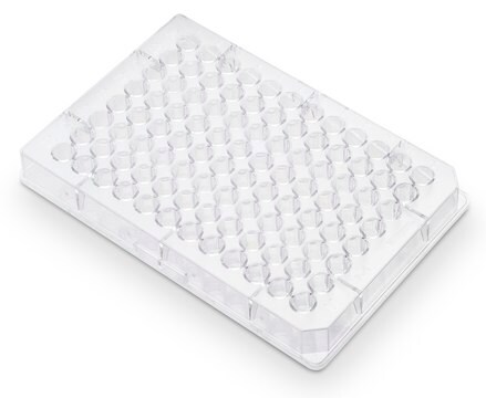 Plaque à 96 puits MultiScreen&#174; flat bottom clear polystyrene plate, non-sterile, pkg of 100&#160;plates