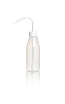 Azlon&nbsp;Narrow Neck Sloped Shouldered Wash Bottles with jet-tip aperture low-density polyethylene bottle, capacity 250&#160;mL