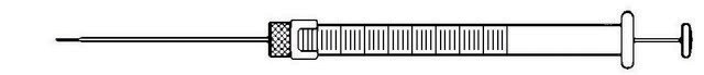 Hamilton&#174; syringe, 700 series, removable needle 701RN, volume 10&#160;&#956;L, needle size 26 ga (bevel tip), needle L 51&#160;mm (2&#160;in.), pkg of 6&#160;ea