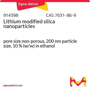 Lithium modified silica nanoparticles pore size non-porous, 200&#160;nm particle size, 10&#160;% (w/w) in ethanol