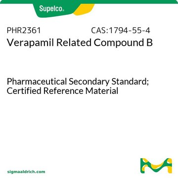 4-[(3,4-Dimethoxyphenethyl)methylamino]-2-(3,4-dimethoxyphenyl)-2-isopropylbutyronitril -monohydrochlorid Pharmaceutical Secondary Standard; Certified Reference Material