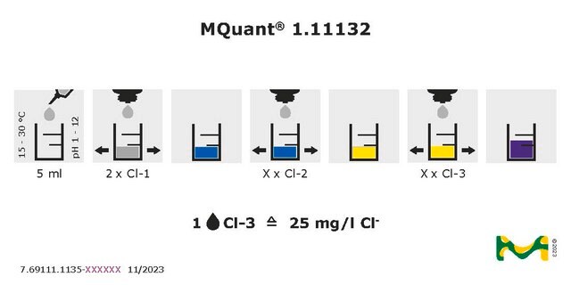 Test chlorkowy titrimetric, for use with MCOLORTEST&#174;