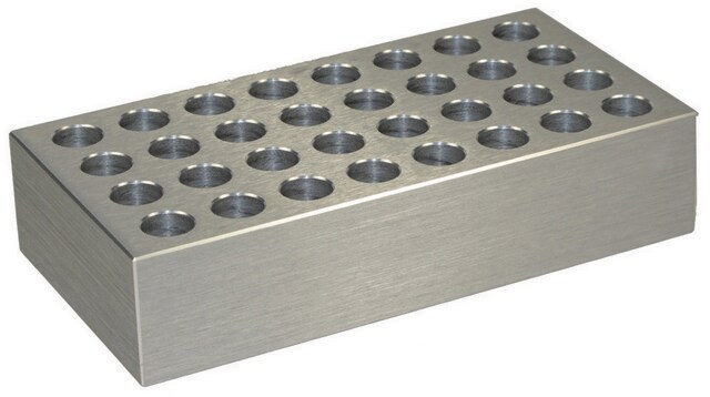 Heiz-/Kühlblock aus Aluminium for 2.0 mL cryogenic tubes, 32-wells