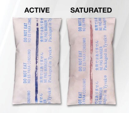 MiniPax&#174; absorbent packets indicating silica gel, weight 1&#160;g (desiccant), L × W 3/4&#160;in. × 1 7/16&#160;in.