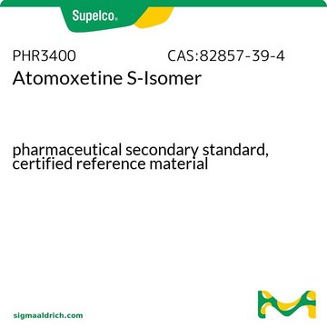 Atomoxetine S-Isomer pharmaceutical secondary standard, certified reference material