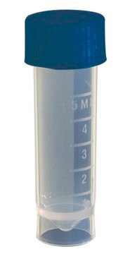 Screw-cap tubes and caps, self-standing, unassembled capacity 5&#160;mL, blue, sterile