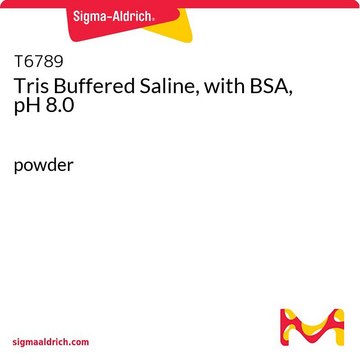 Tris Buffered Saline, with BSA, pH 8.0 powder