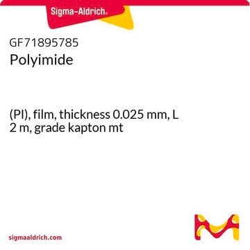 Polyimide (PI), film, thickness 0.025&#160;mm, L 2&#160;m, grade kapton mt