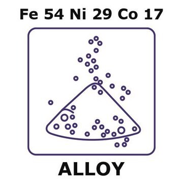 Glass Sealing Alloy, Fe54Ni29Co17 powder, 45micron max. particle size, atomized, 50g