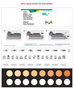 Test siarczanowy colorimetric, 25-300&#160;mg/L (SO42-), for use with MCOLORTEST&#174;