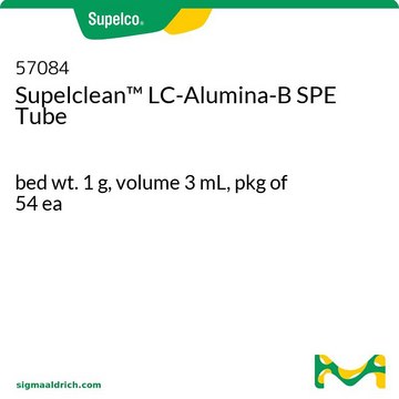 Supelclean&#8482; LC-Alumina-B SPE Tube bed wt. 1&#160;g, volume 3&#160;mL, pkg of 54&#160;ea