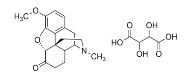 Hydrocodone bitartrate salt hemi(pentahydrate) pharmaceutical secondary standard, certified reference material