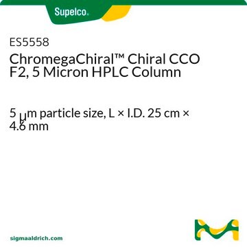 ChromegaChiral&#8482; Chiral CCO F2, 5 Micron HPLC Column 5&#160;&#956;m particle size, L × I.D. 25&#160;cm × 4.6&#160;mm