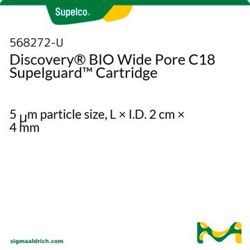 Discovery&#174; BIO Wide Pore C18 Supelguard Cartridge 5&#160;&#956;m particle size, L × I.D. 2&#160;cm × 4&#160;mm