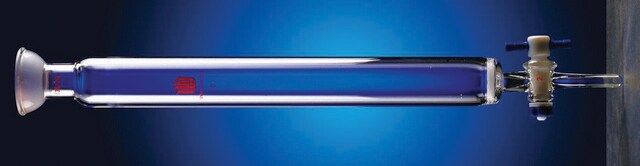 Synthware&#8482; chromatography column with spherical joints and coarse fritted disc joint: ST/NS 35/20, I.D. × L 26.0&#160;mm × 457&#160;mm