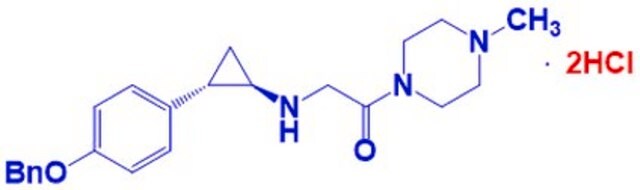 LSD1-Inhibitor&nbsp;IV, RN-1, 2HCl LSD1 Inhibitor IV, RN-1, HCl, is a cell-permeable potent, irreversible inhibitor of lysine specific demethylase 1 (LSD1; IC&#8325;&#8320; = 70 nM in a HRP-coupled assay using H3K4Me2 peptide substrate).