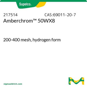 Amberchrom&#8482; 50WX8 hydrogen form 200-400&#160;mesh, hydrogen form