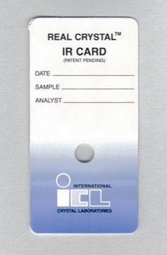 Real Crystal&#174; IR sample cards Crystal cover slips for Z527076