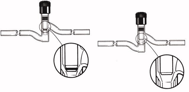 HI-VAC&#174; vacuum valves 90° angle, O-ring tip, bore 0-12&#160;mm