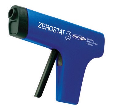 Zerostat ゼロスタット静電気除去器具 keeps film, glass, and plasticware dust and lint-free