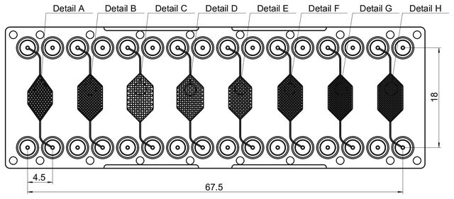 Pillar chip Fluidic 261, COP