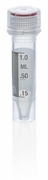 BRAND&#174; micro tubes with tamper-evident screw cap capacity 1.5&#160;mL, self-standing bottom, sterile