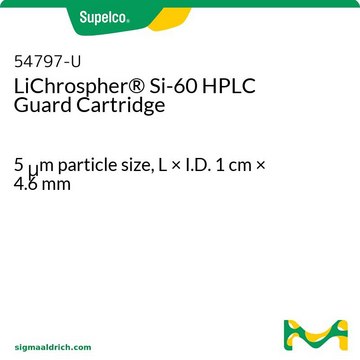 LiChrospher&#174; Si-60 HPLC Guard Cartridge 5&#160;&#956;m particle size, L × I.D. 1&#160;cm × 4.6&#160;mm