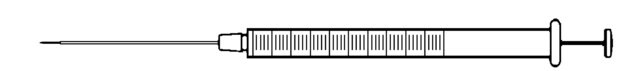 Hamilton&#174; Spritze, Serie 1000 GASTIGHT&#174;, LTN (fixierte Nadel) 1001LTN, volume 1&#160;mL, needle size 22 ga (bevel tip), needle L 51&#160;mm (2&#160;in.)