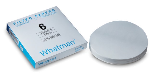 Whatman&#174; qualitative filter paper, Grade 6 circles, diam. 70&#160;mm, pack of 100