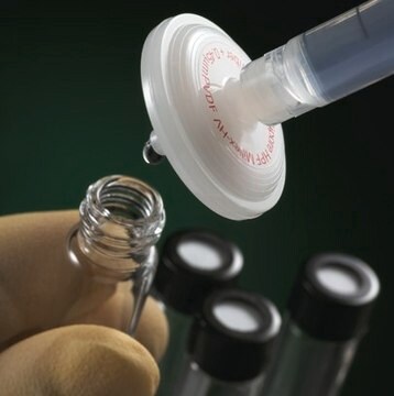 Millex&#8482; PVDF syringe filter pore size 0.45&#160;&#956;m, diam. 25&#160;mm, non-sterile, hydrophilic, glass fiber prefilter