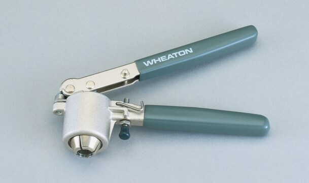 Hand-operated aluminum cap crimper O.D. 20&#160;mm