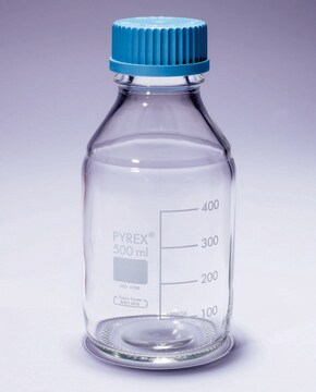 Pyrex&#174; Media-Lab Bottles, with cap and pouring ring, with printed trace code capacity 50&#160;mL