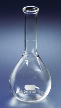 Pyrex&#174; volumetric flask, phosphoric acid capacity 250&#160;mL