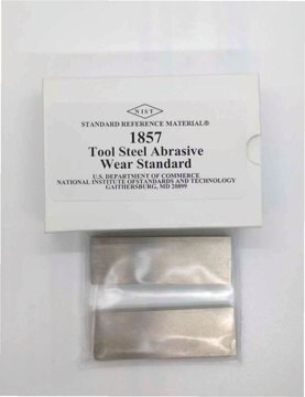 Tool steel NIST&#174; SRM&#174; 1857, for abrasive wear standard