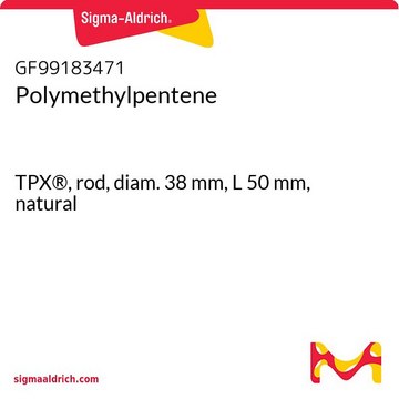 Polymethylpentene TPX&#174;, rod, diam. 38&#160;mm, L 50&#160;mm, natural